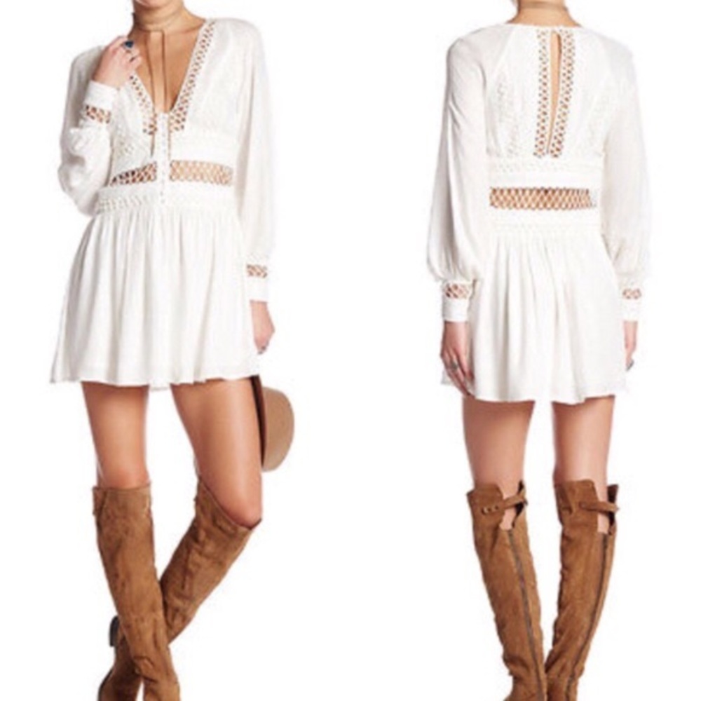 Free People I think I love you Cutwork Boho Dress